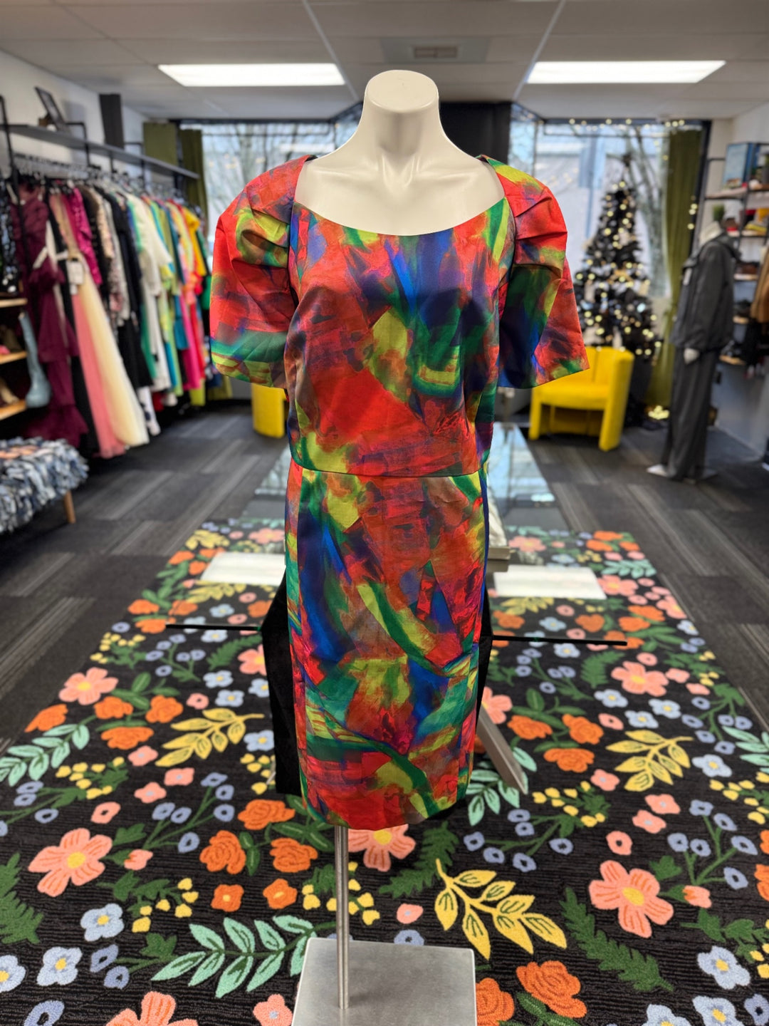 Roman’s Women's Dress 26W Multicolored 