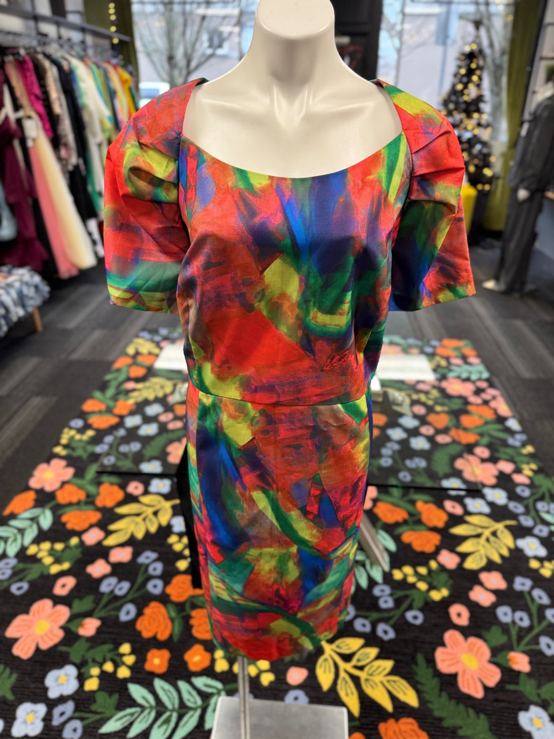 Roman’s Women's Dress 26W Multicolored 