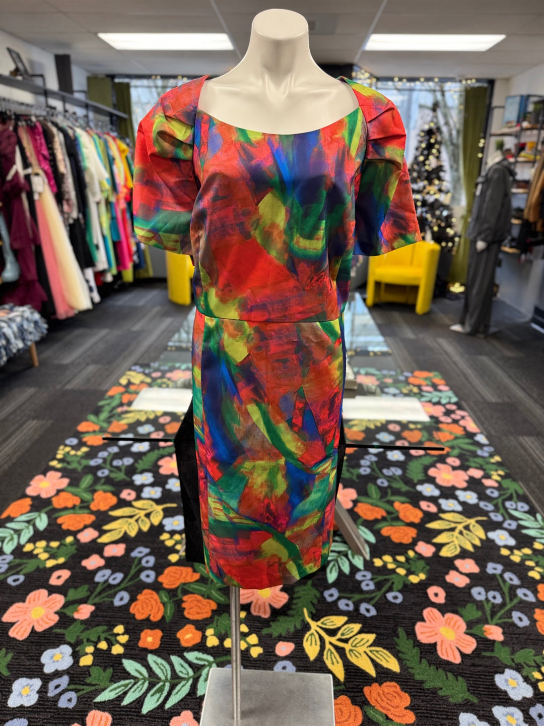 Roman’s Women's Dress 26W Multicolored 