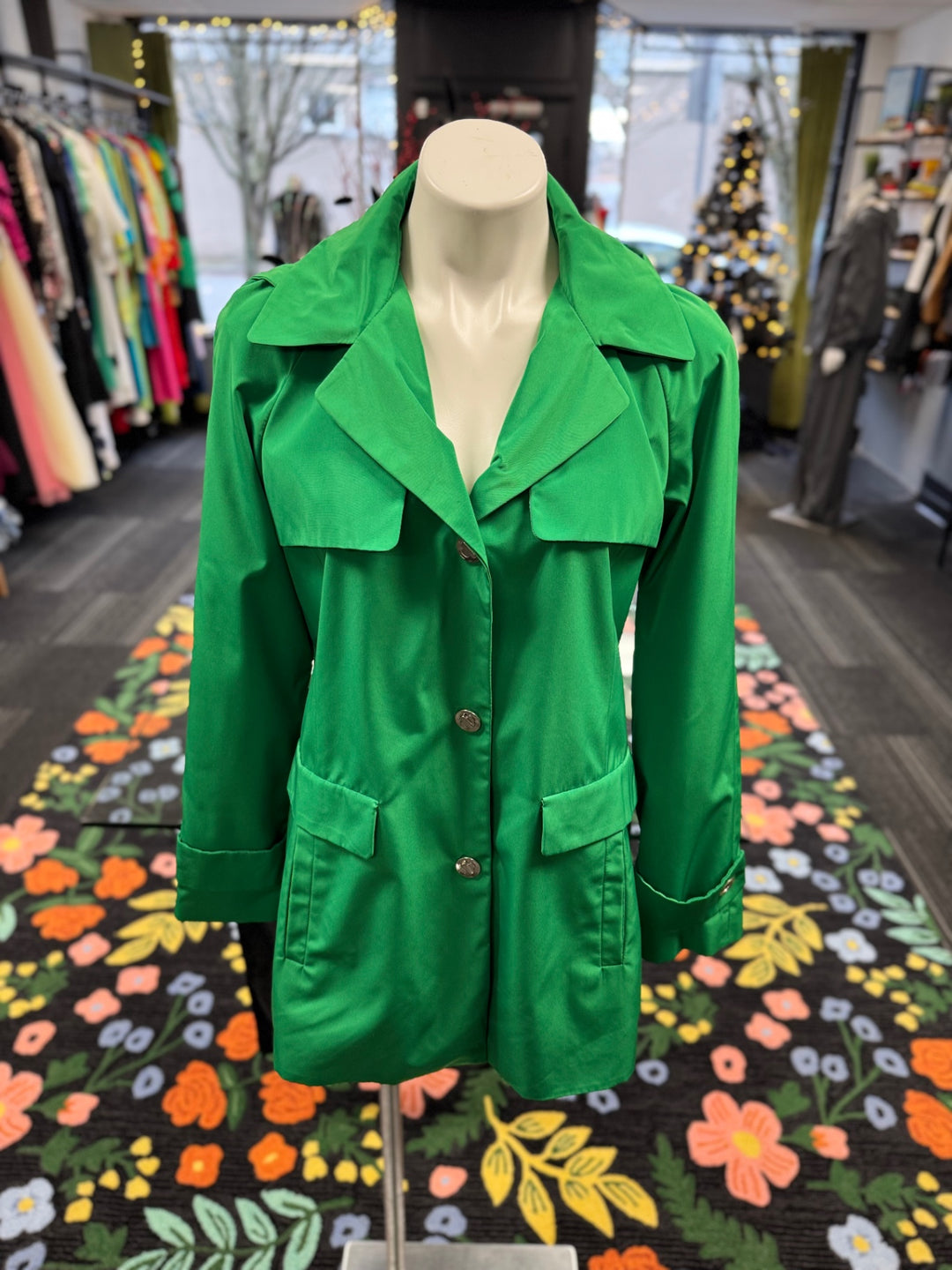 Calvin Klein Women's Jacket Med Green