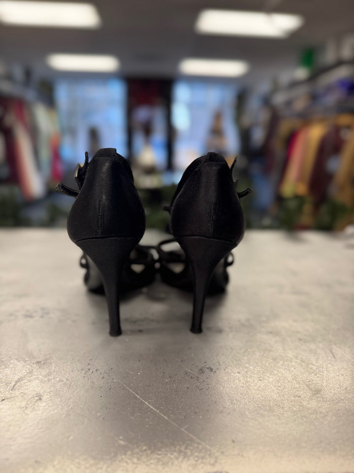 St. John Women's Strap Heels 8.5 Black