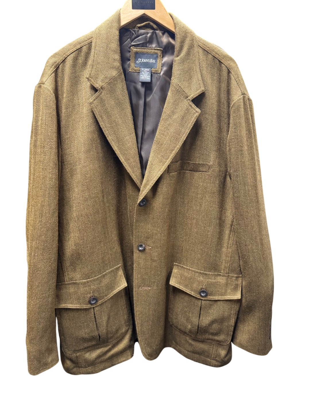 St. Johns Bay Men's Blazer Seperate XL Brown