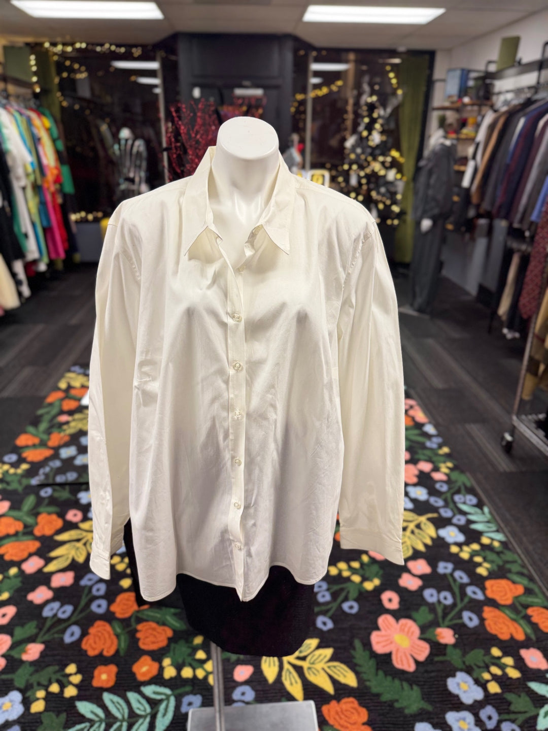 Merona Women's Shirt 2X Cream