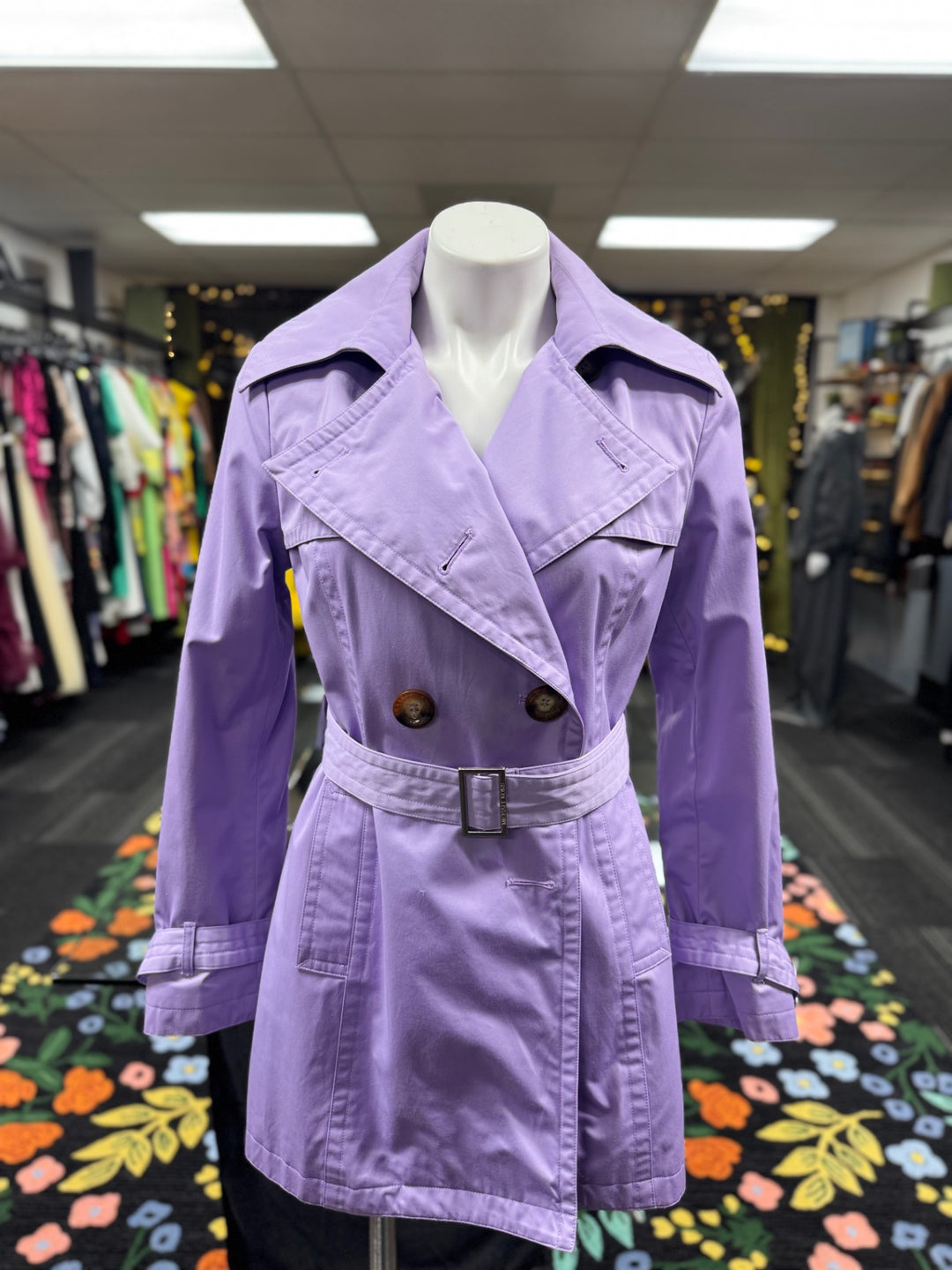 Michael Kors Womens Coat Med Lilac