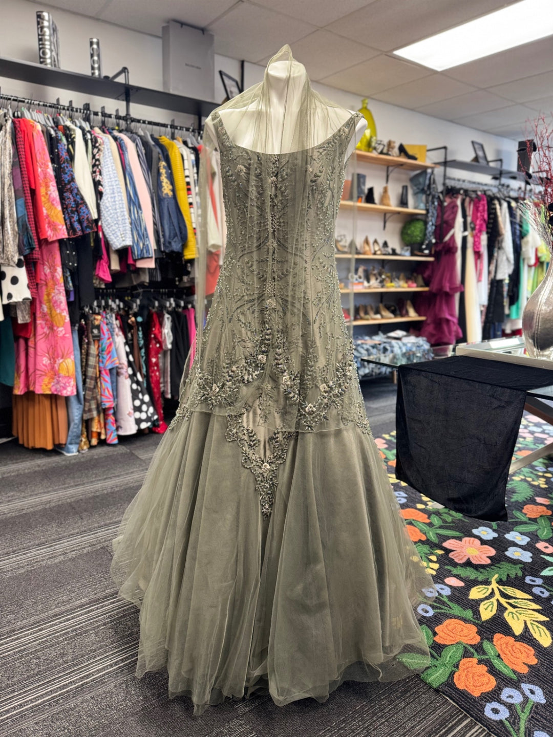 Montage Women's Dress & Shawl 12 Olive 