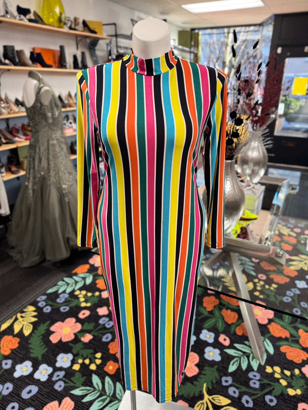 ILLord Women's Body-con Dress 2X Multicolor 