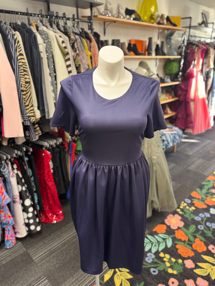 ASOS Women's Dress 14 Navy Blue