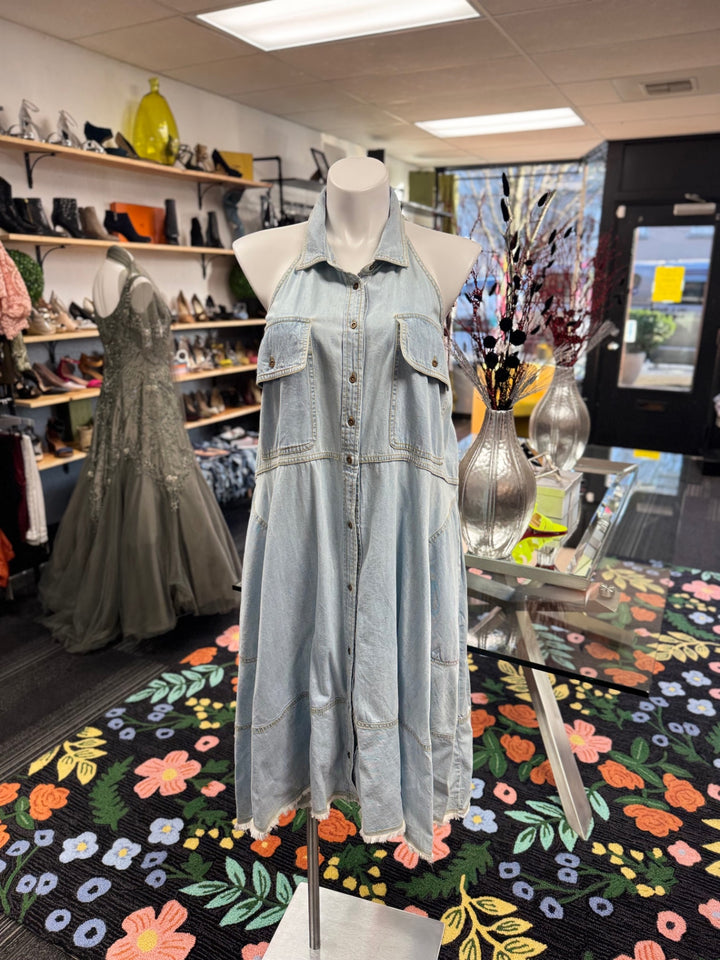 PILCRO Women's Dress XL Light Blue