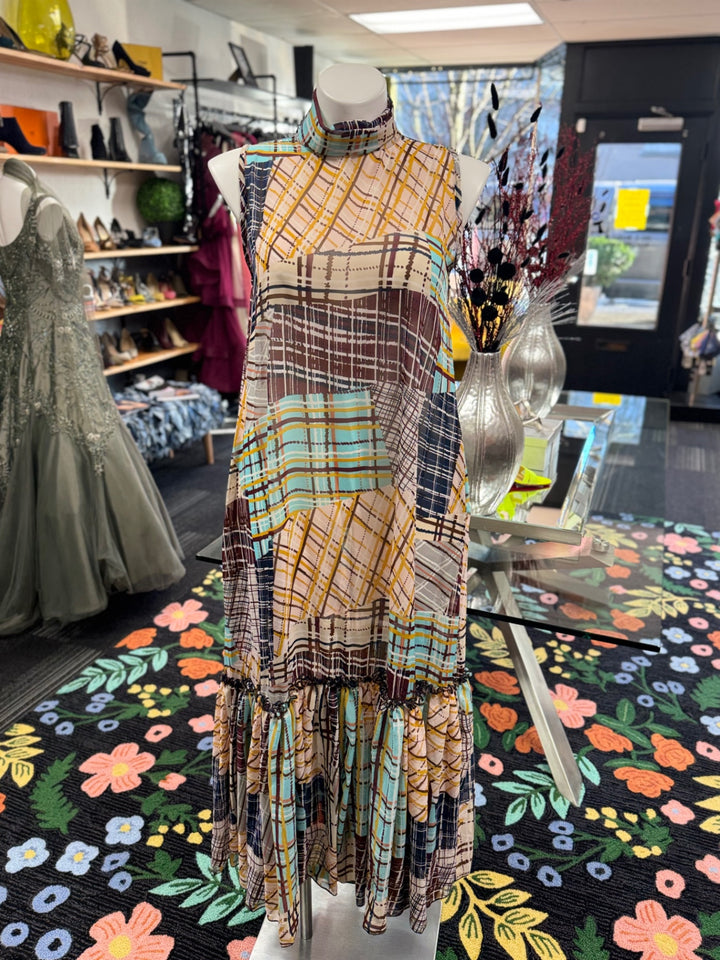 Karen T. Design Women's Dress LG Multicolor