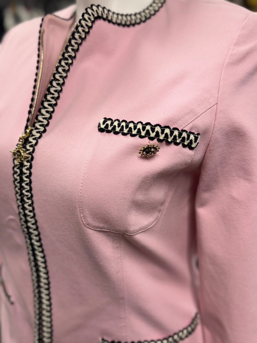 St. John Couture Women's Jacket Med Pink