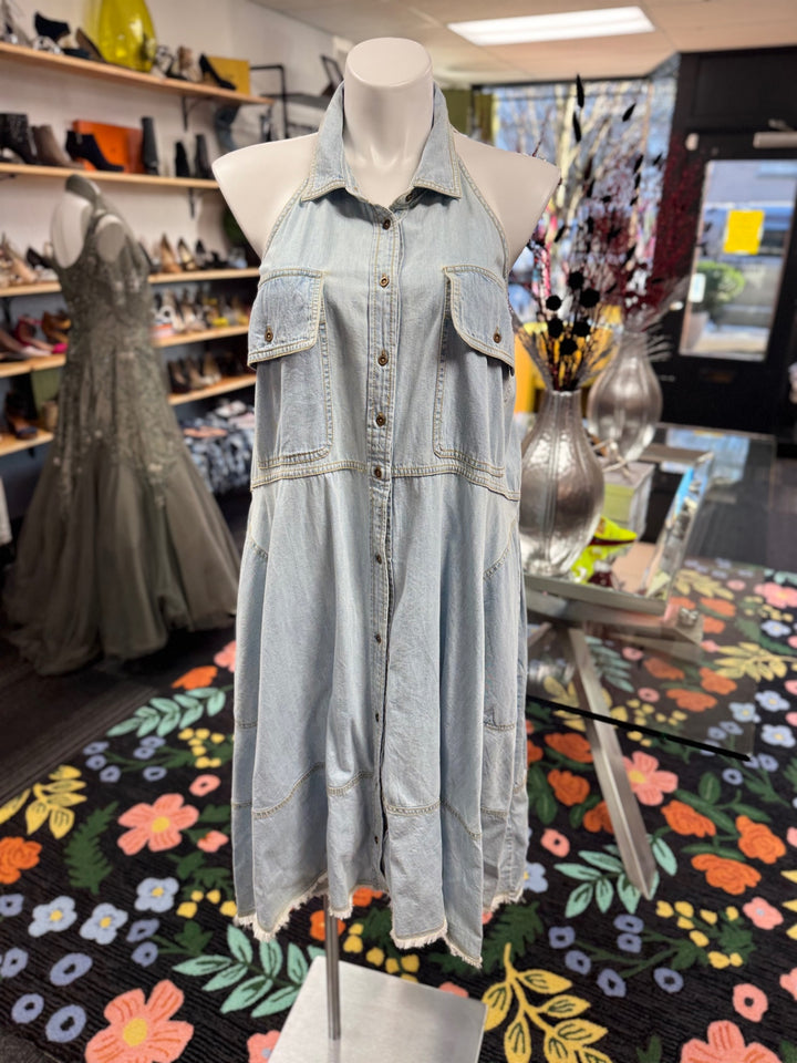 PILCRO Women's Dress XL Light Blue