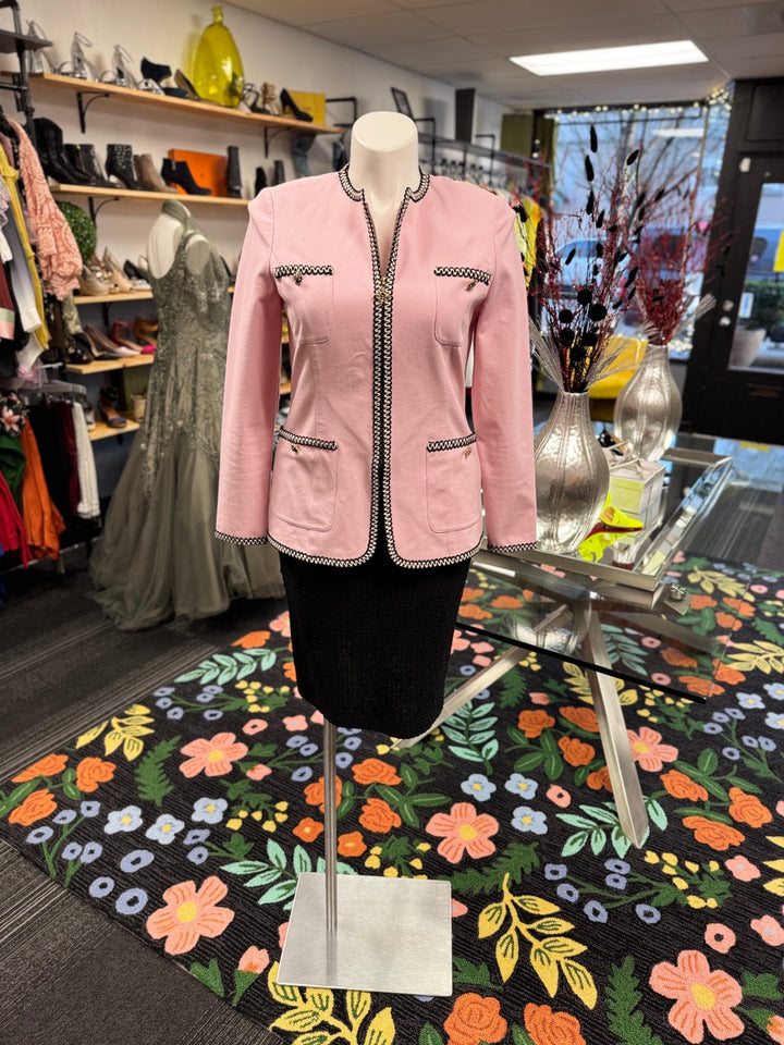 St. John Couture Women's Jacket Med Pink