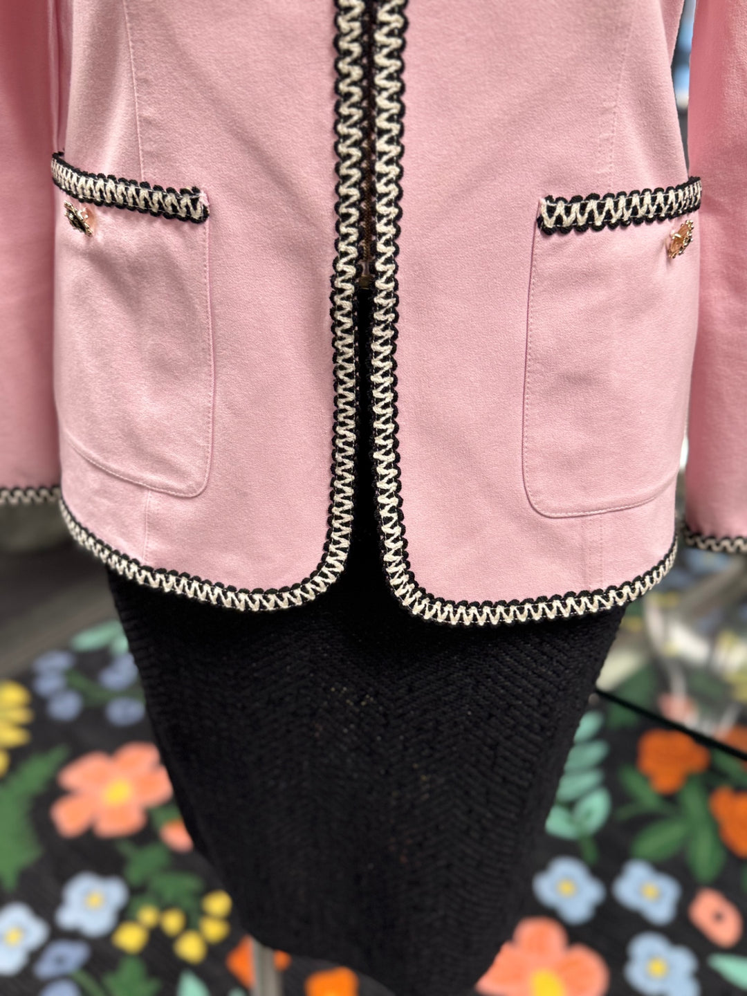 St. John Couture Women's Jacket Med Pink