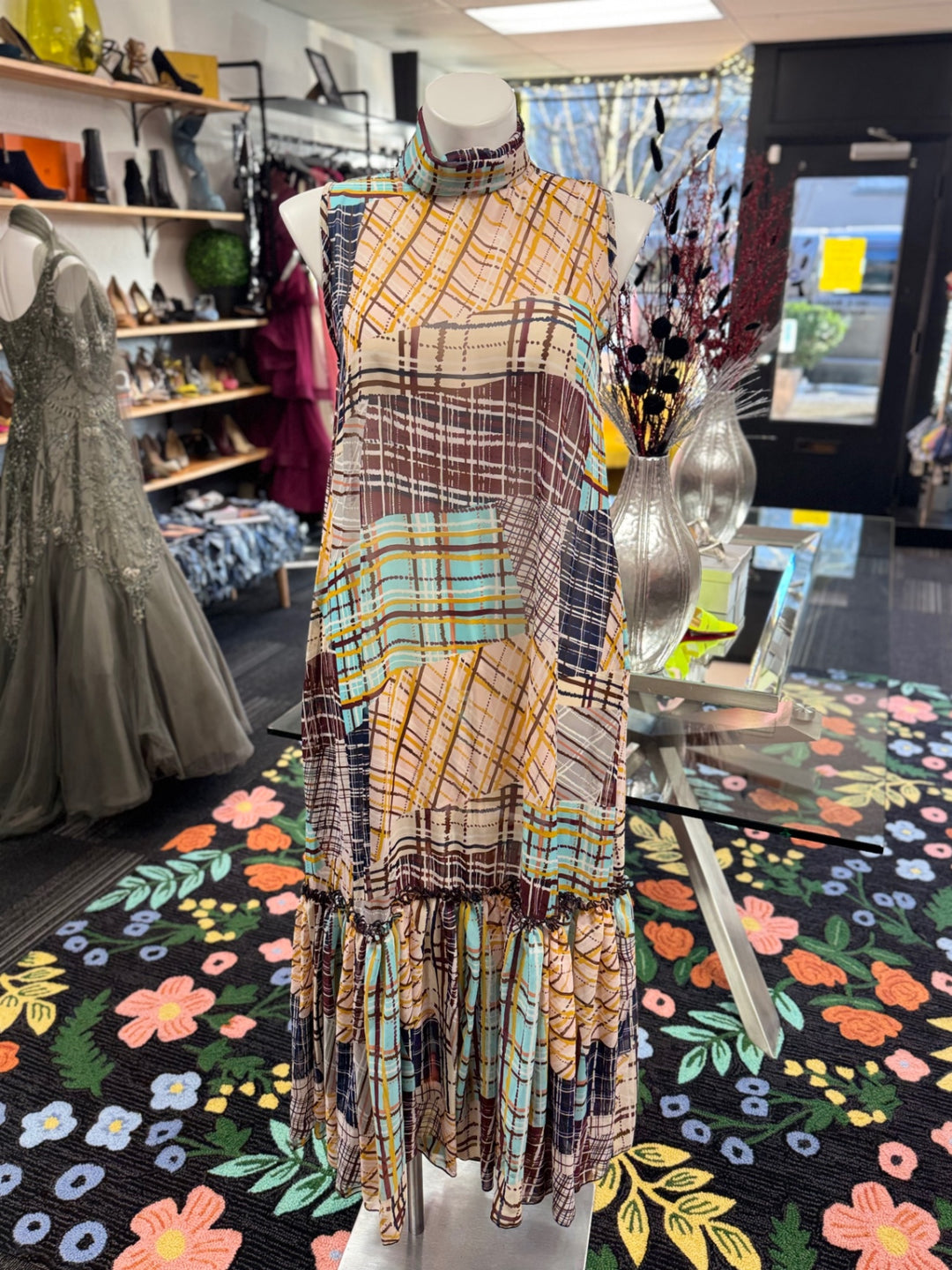 Karen T. Design Women's Dress LG Multicolor