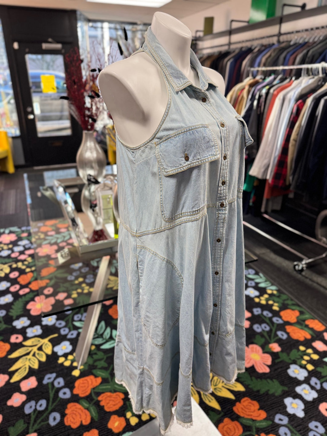 PILCRO Women's Dress XL Light Blue