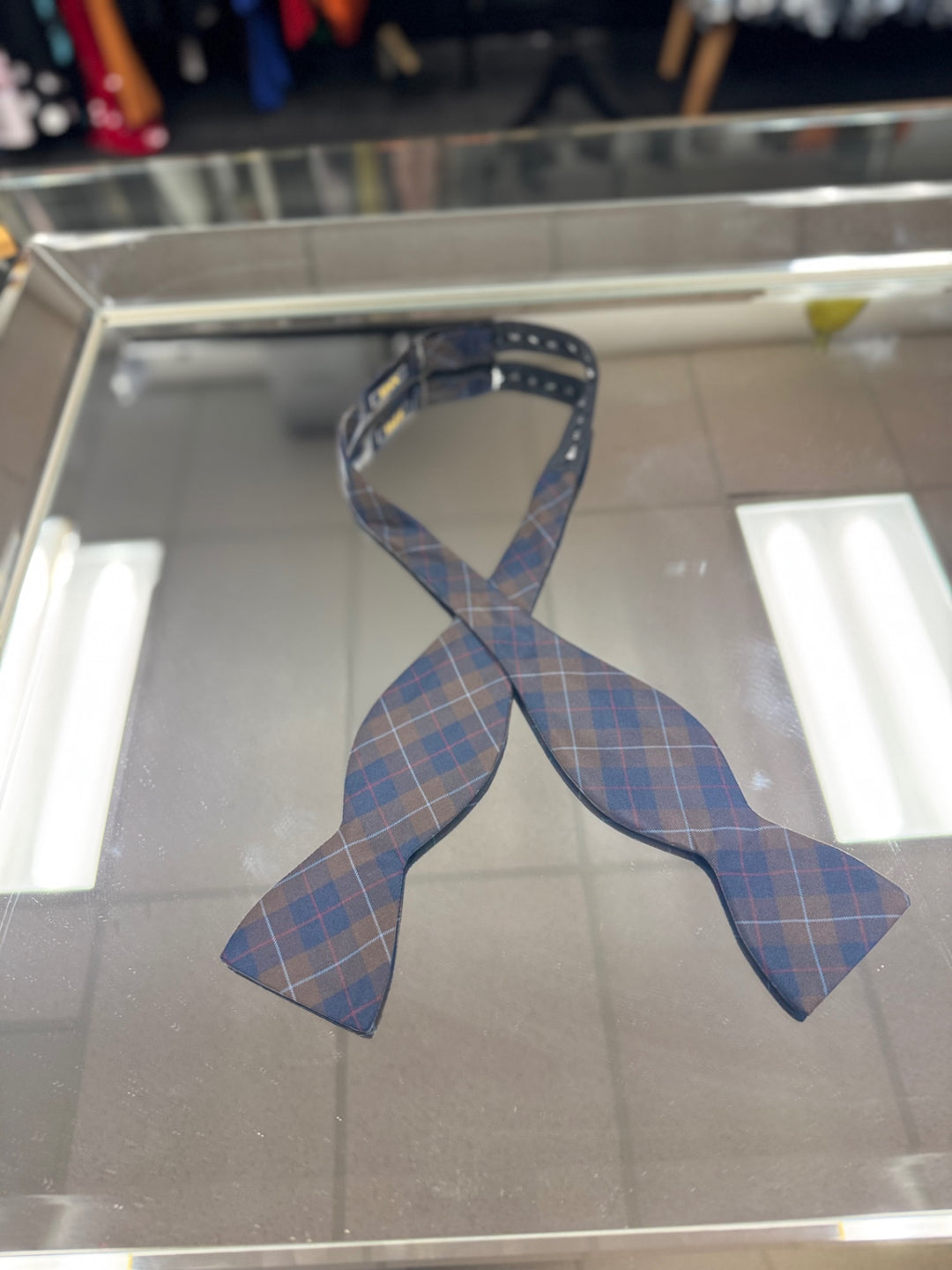 XMI Bow Tie (Brown Plaid) 