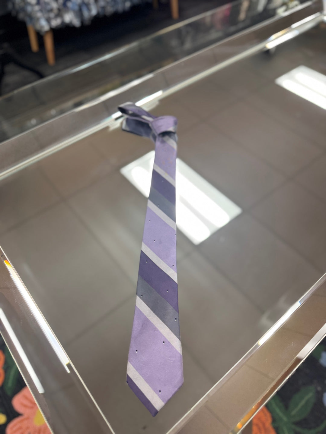 Penguin Men's Tie (Purple)