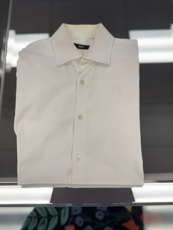 Hugo Boss Men’s Dress Shirt (LG White)