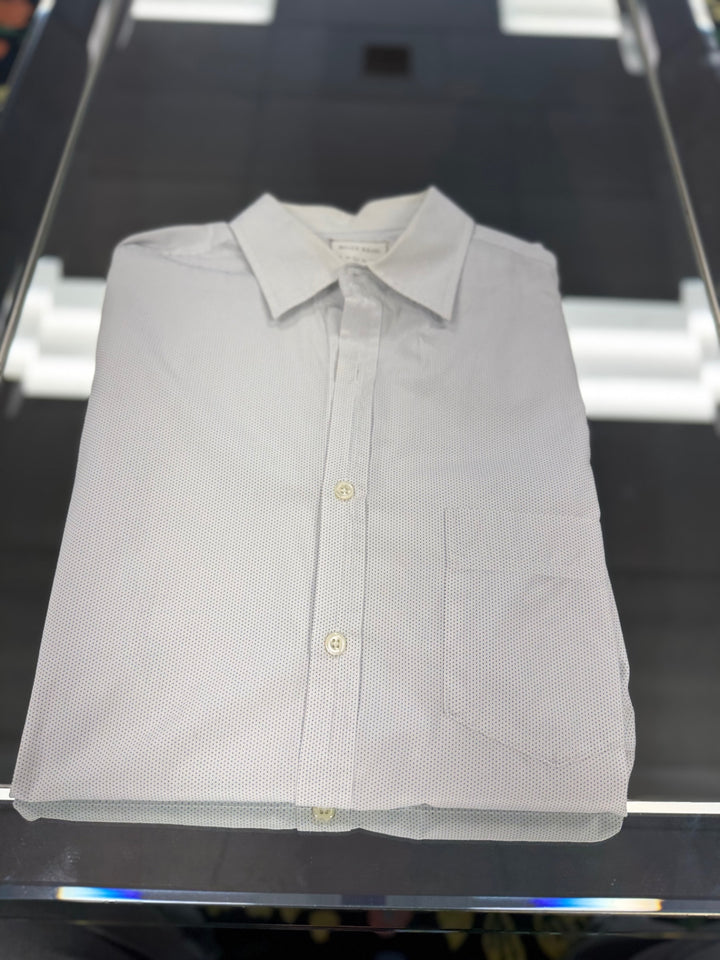 Billy Reid - Men’s Dress Shirt LG (Blue Polka-Dots) 