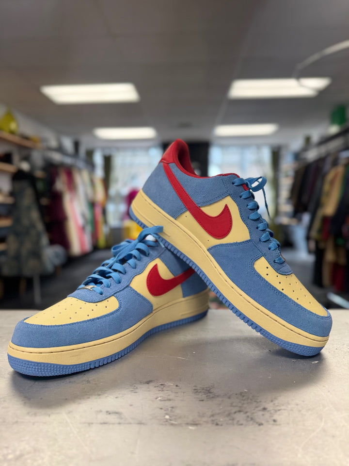 Nike Air Force 1 ‘07 University Blue/Red & Pale Vanilla 