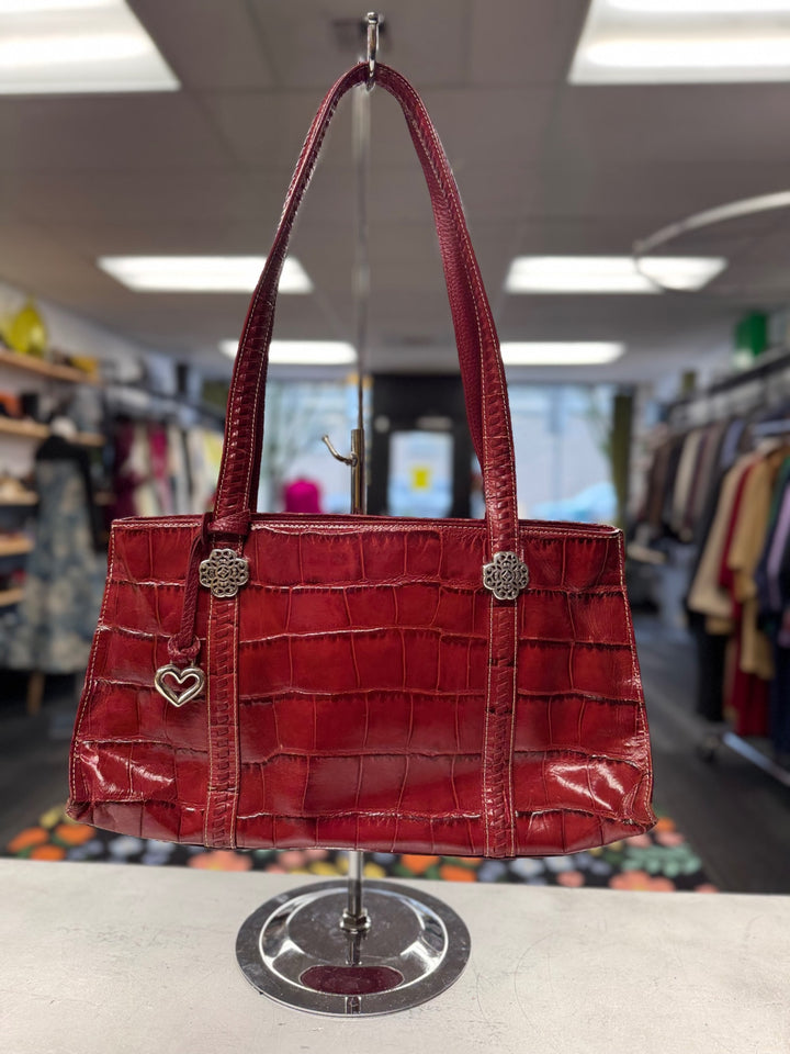 Brighton Croc Handbag ~ Red 