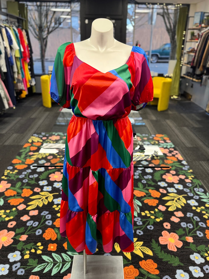 Chicsoul Women's Dress 3X Multicolor 
