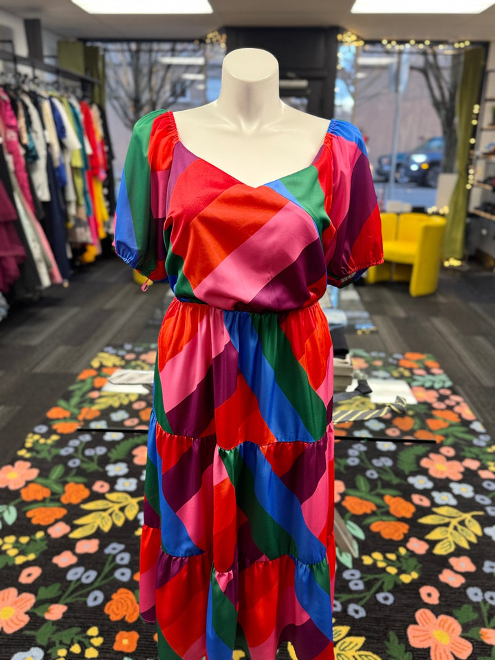 Chicsoul Women's Dress 3X Multicolor 