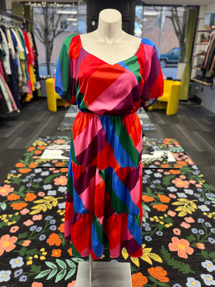 Chicsoul Women's Dress 3X Multicolor 