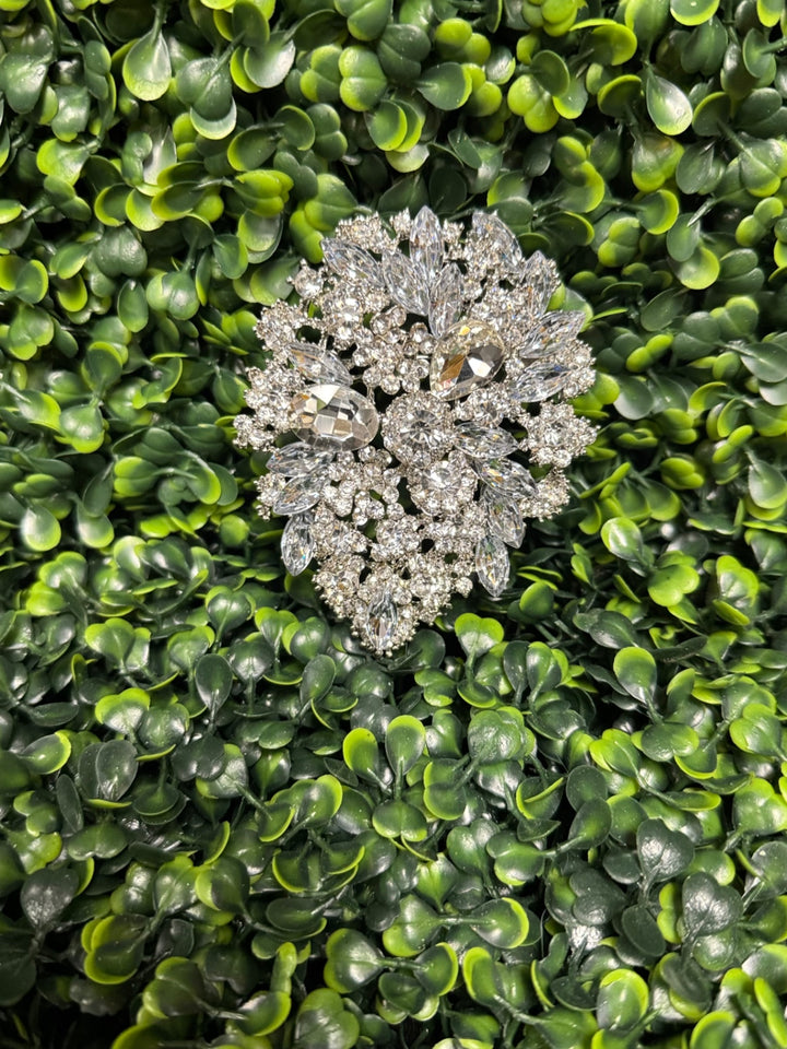 Gumbo Luxury Couture Brooch Women's Accessories Silver/Clear