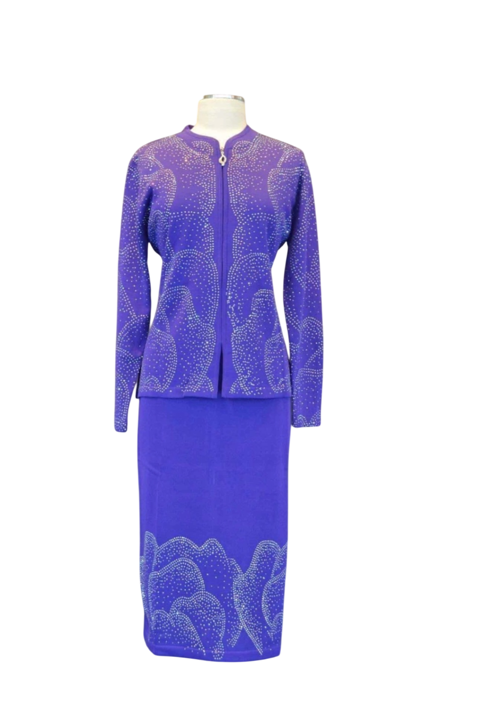 KNY By Kourosh 2pc Knit - Purple