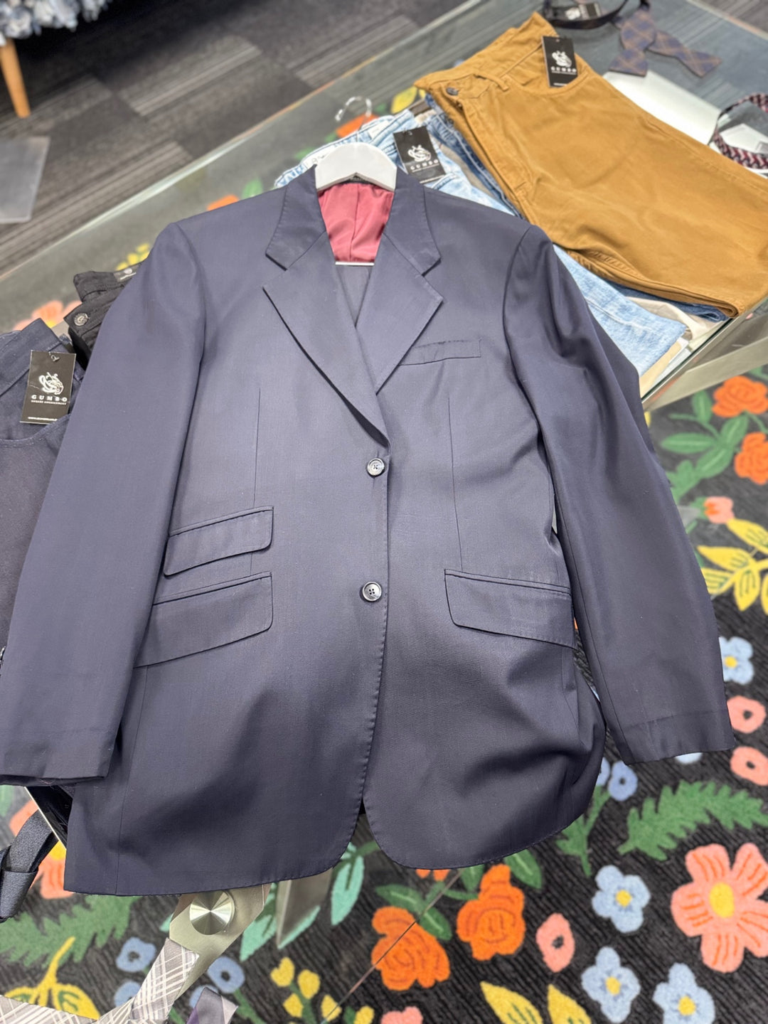 Micheal’s Custom Men’s 2pc Suit -  44R Navy 
