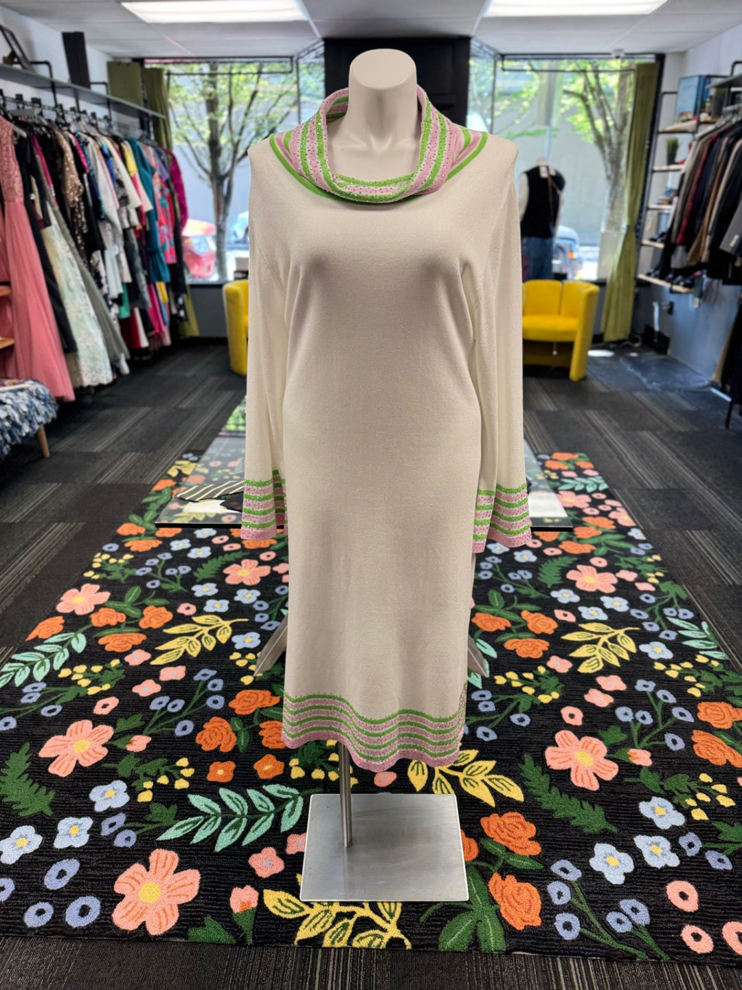 KNY By Kourosh Knit Dress - Cream