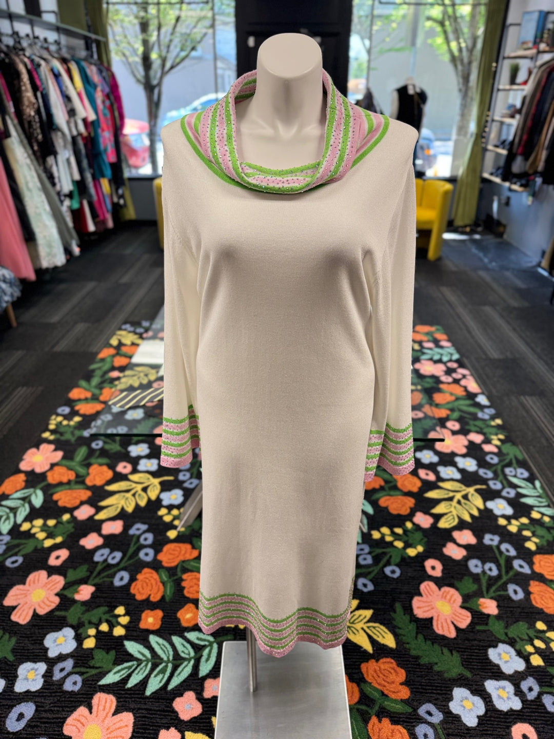 KNY By Kourosh Knit Dress - Cream