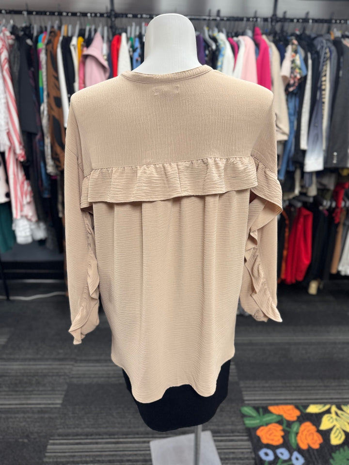 Max Studio Blouse 2X Beige