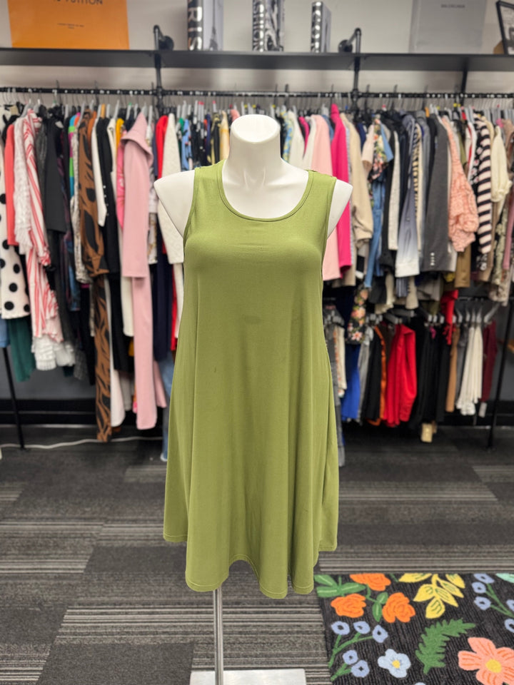 Time & Tru Women's 2pc Dress XL Green