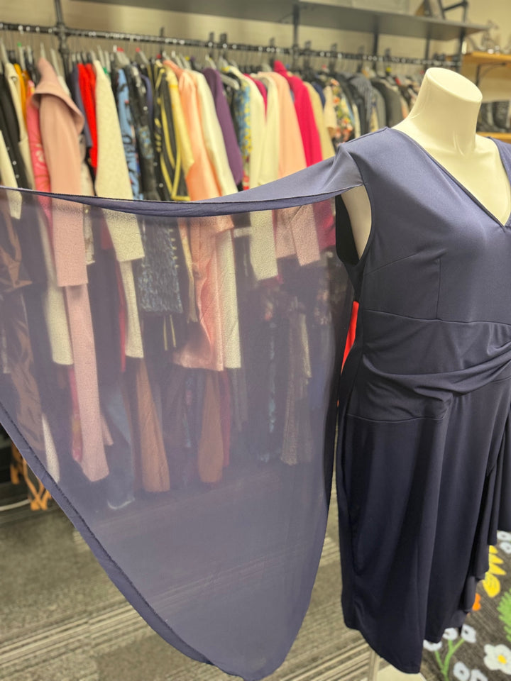 Gumbo Luxury Women's Dress 2X Navy Blue