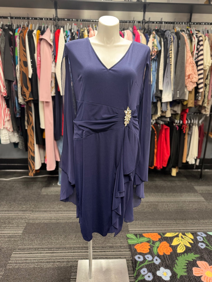 Gumbo Luxury Women's Dress 2X Navy Blue