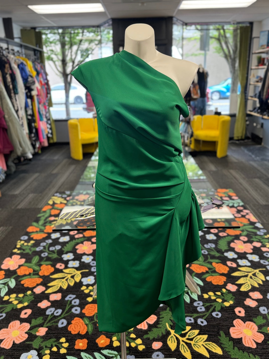 Fehaute Women's Green Dress (XL) 