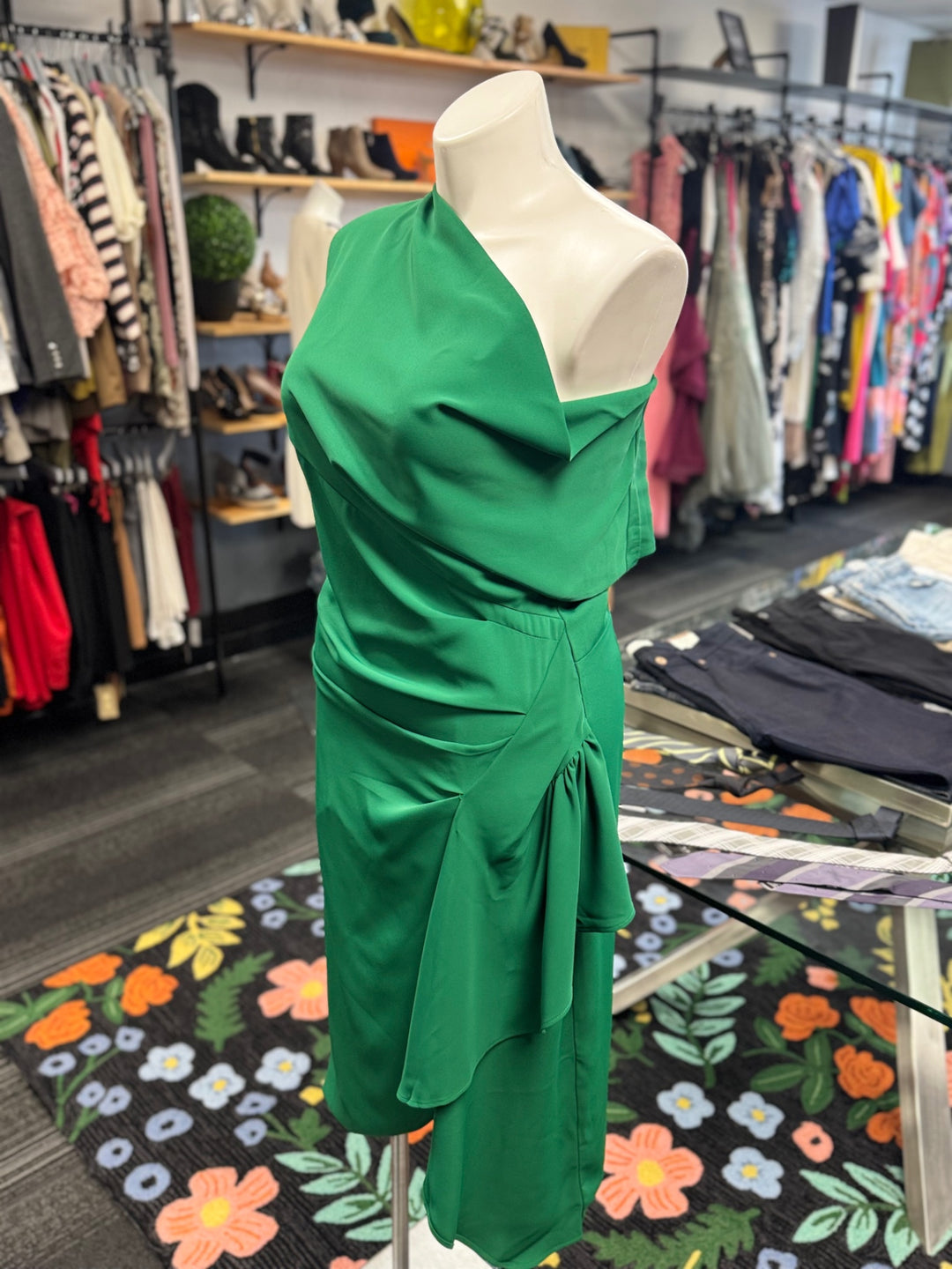 Fehaute Women's Green Dress (XL) 