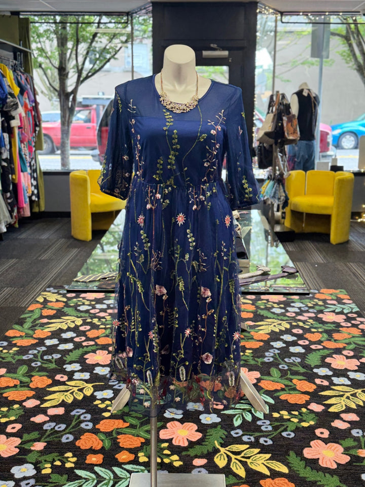 BloomChic Women's Navy Dress (12) 