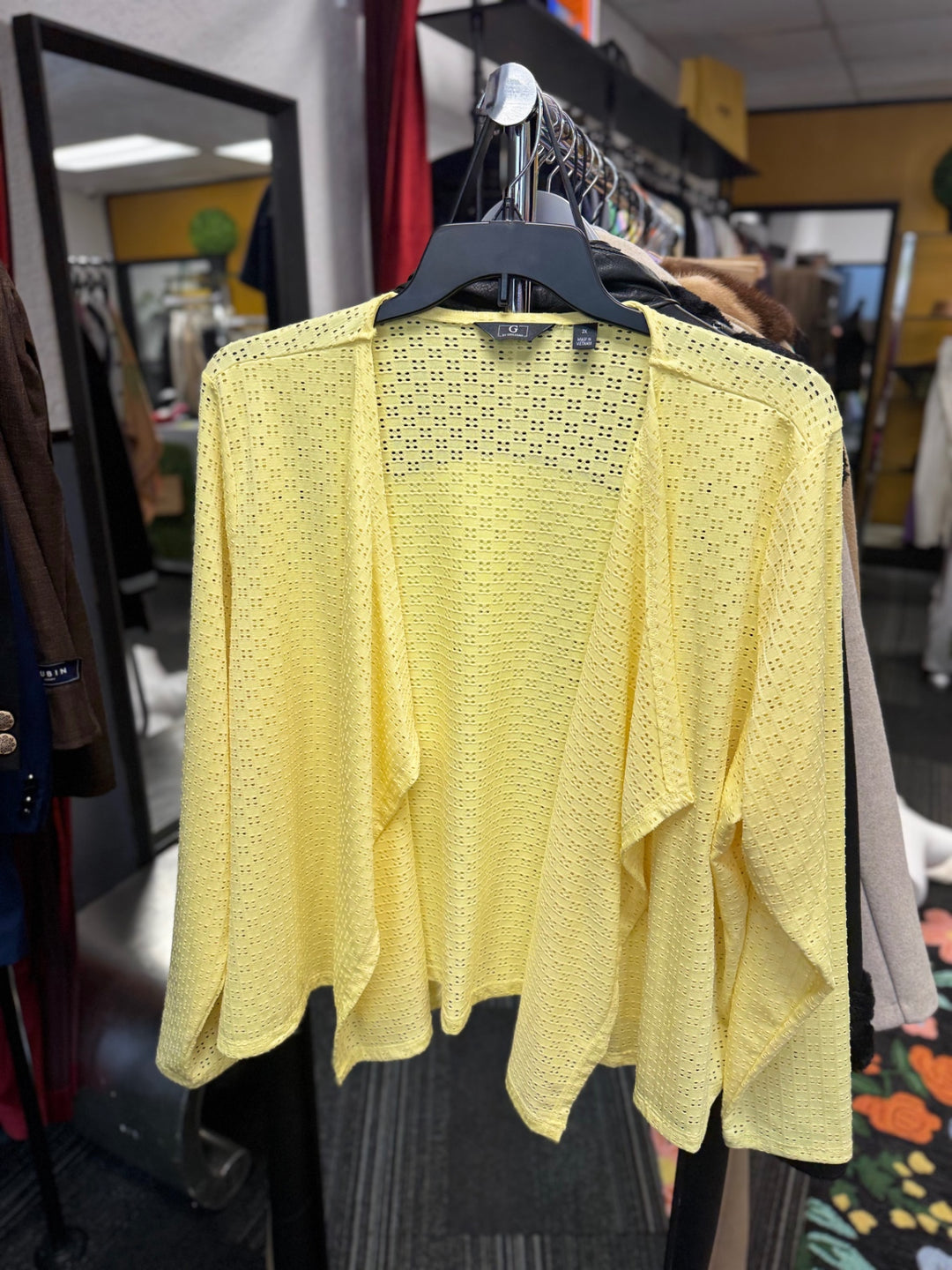 G by Giuliana Women's Sweater 2X Yellow