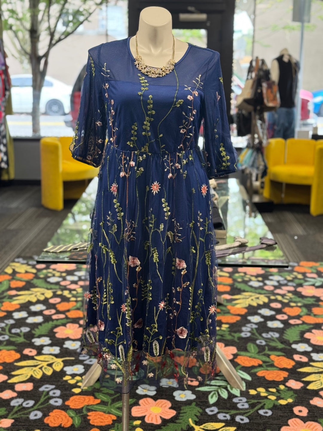 BloomChic Women's Navy Dress (12) 