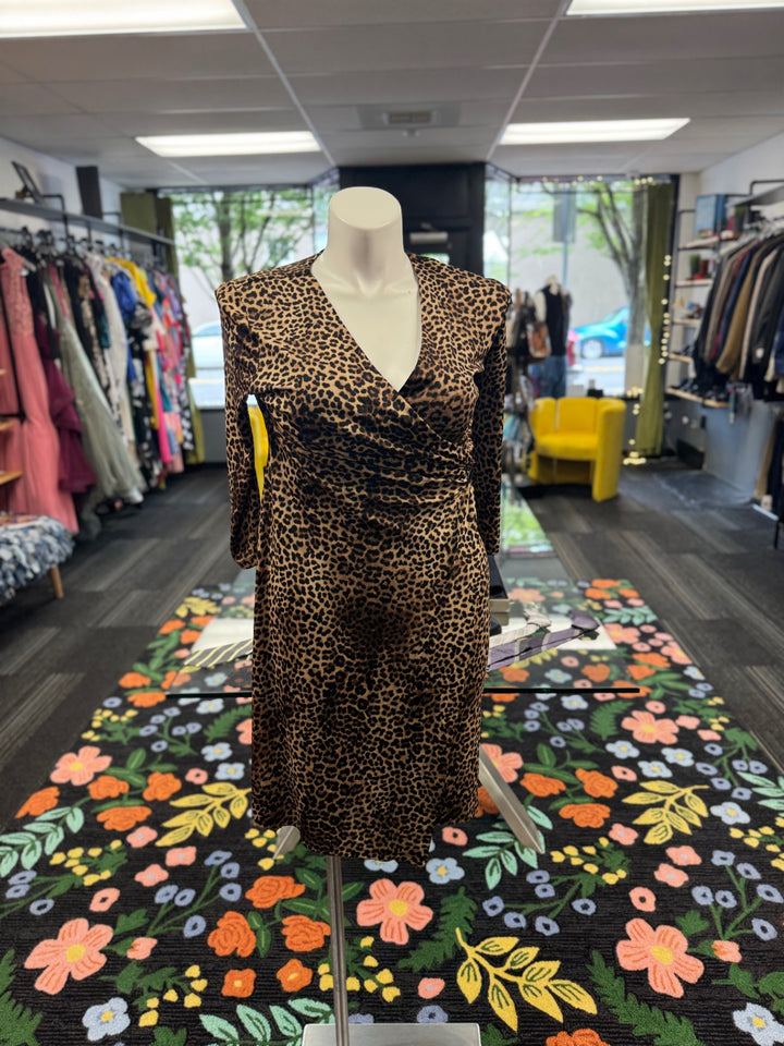 Charter Club Women's Leopard Print Dress (LG)