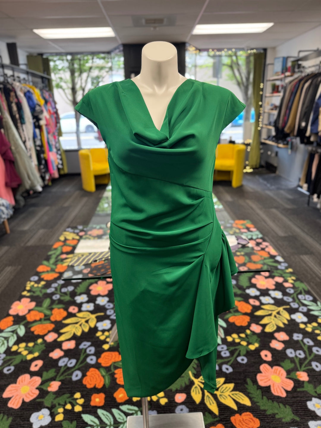 Fehaute Women's Green Dress (XL) 