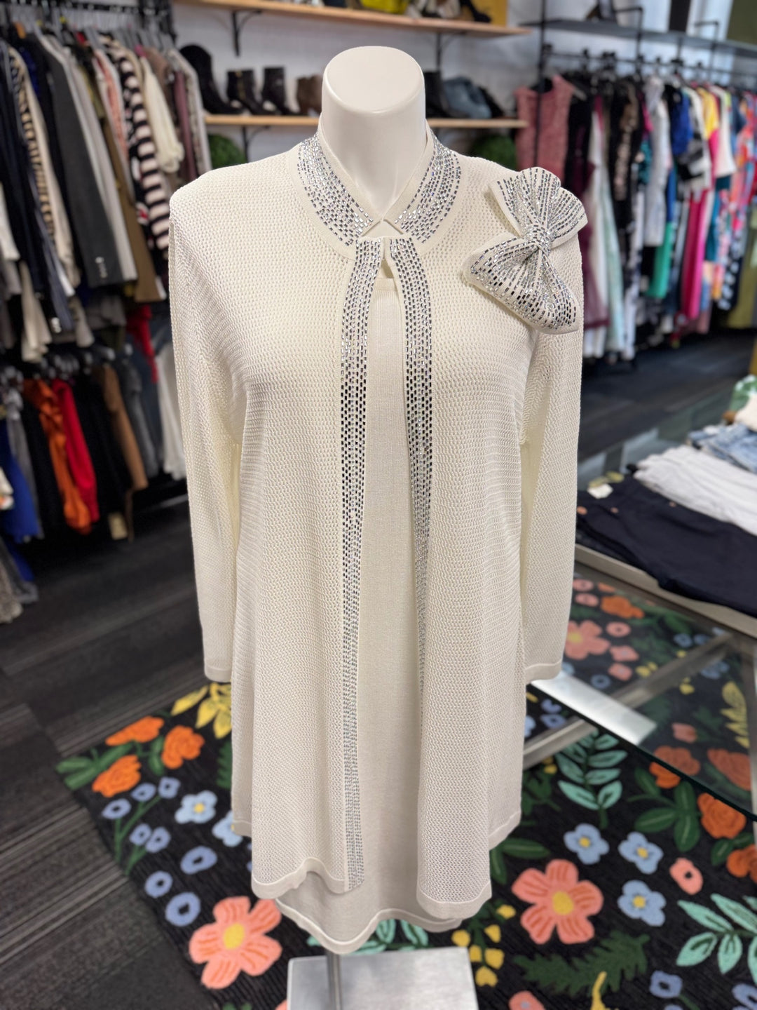 KNY By Kourosh Knit 2pc - White