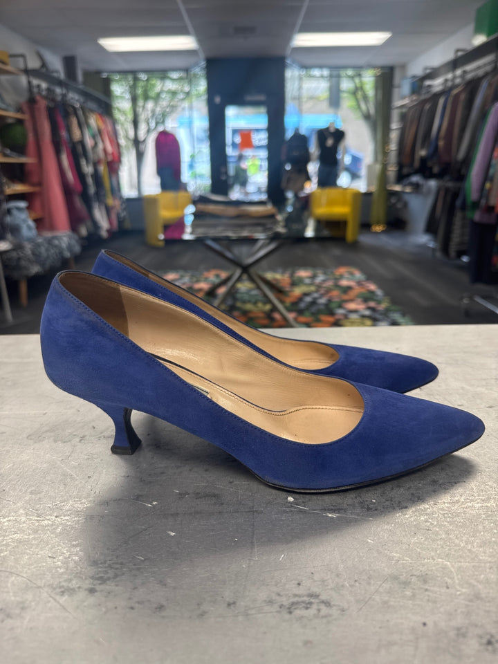 Prada Suede Shoes (10 Blue) 