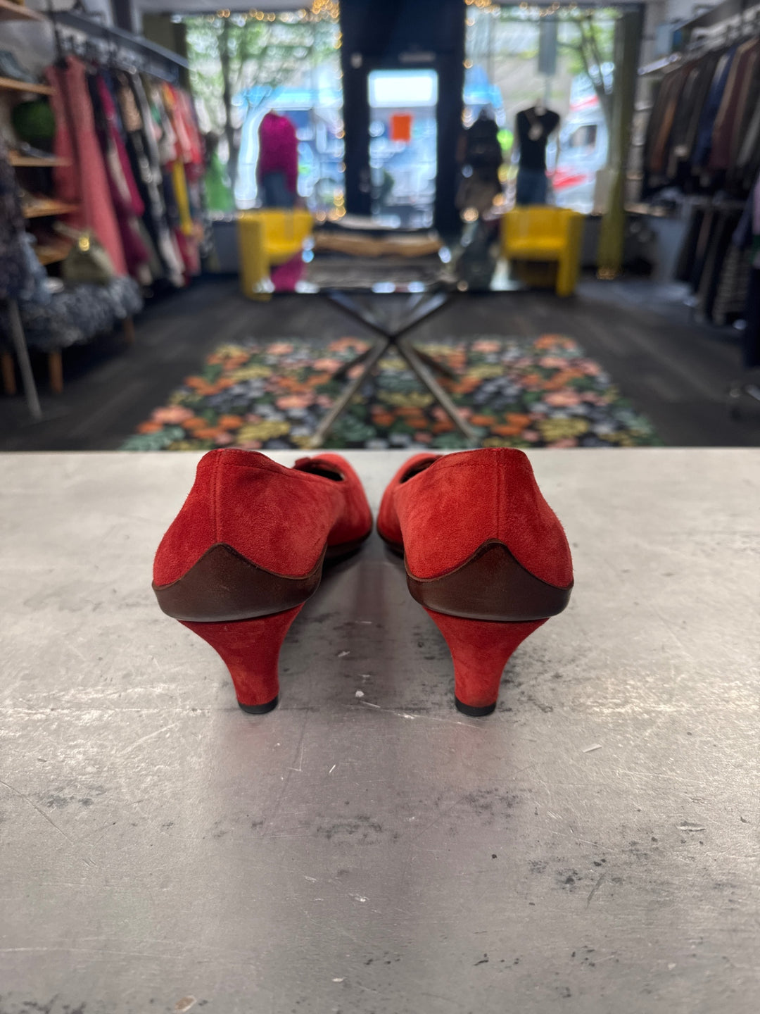 Salvatore Ferragamo Vintage Heels (8.5 Red)