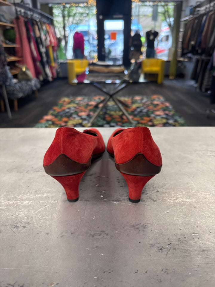 Salvatore Ferragamo Vintage Heels (8.5 Red)