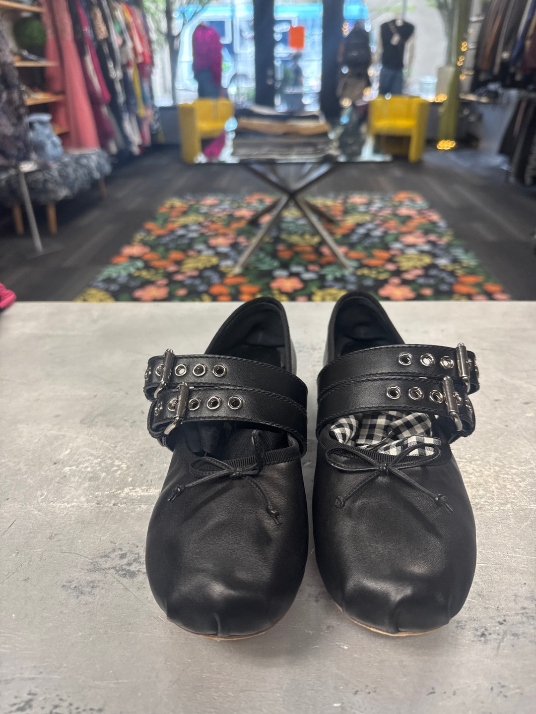 Miu Miu Women Ballet Shoes (10.5 Black)
