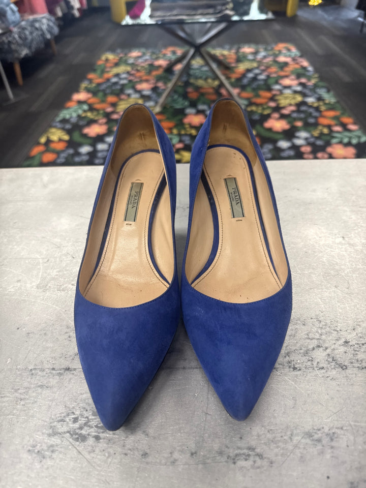 Prada Suede Shoes (10 Blue) 